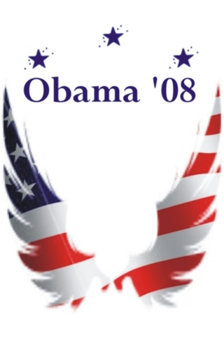 obama iphone wallpaper. Obama 08 _ wings